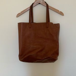 Madewell transporter tote in English Saddle (original bag first made)